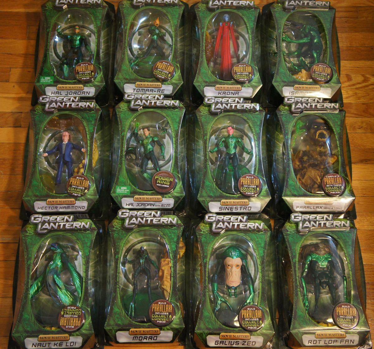 Green Lantern Movie Masters Full Set of 12 New Parallax Build A Figure