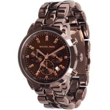 Michael Kors Watch Espresso Brown s s Showstopper Chronograph MOP Dial