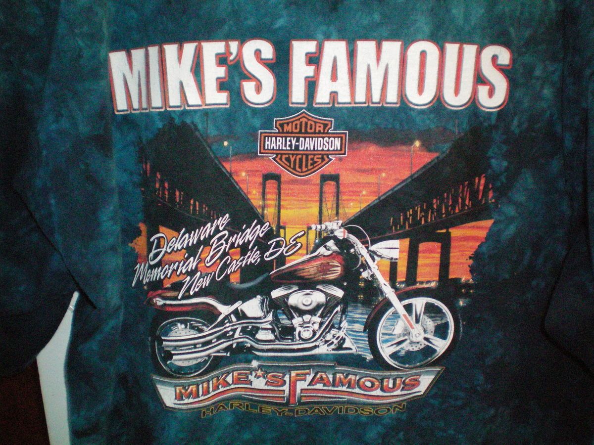 Davidson T Shirt Mikes Famous Harley Shop New Castle Delaware