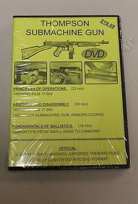 THOMPSON SUBMACHINE GUN SMG NATIONAL ARCHIVE COMPILED TRAINGING FILM