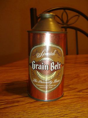 Special Grain Belt Friendly Beer 3.2% Alcohol Empty Cone Top Beer Can
