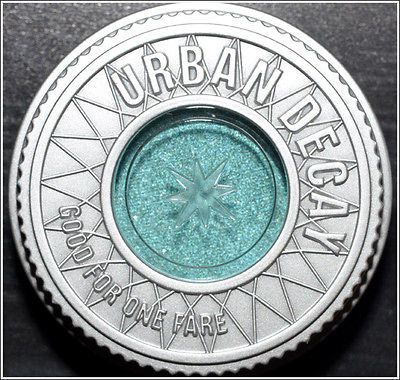 Urban Decay MINX Aqua Green Shimmer + Silver Glitter Vintage Eyeshadow