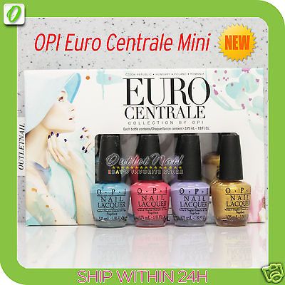 LIMITED ♥ OPI Euro Centrale Central Mini 4pk Pack Kit Set Collection