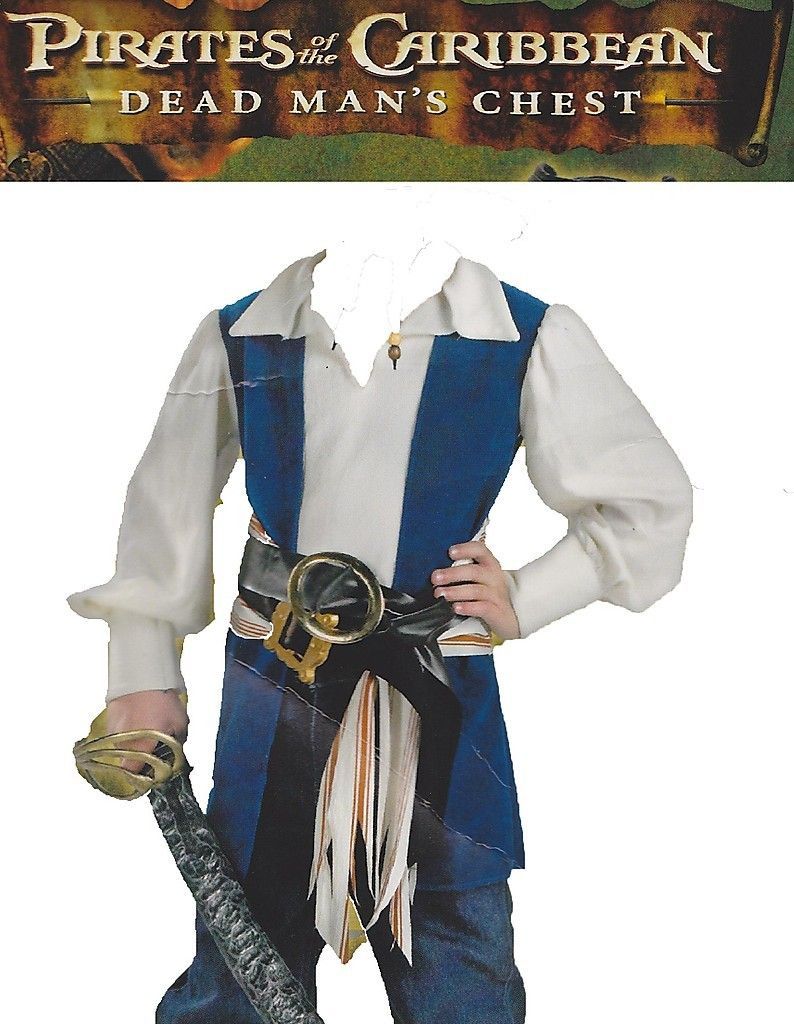 PIRATES OF CARIBBEAN COSTUME Disney Boys Jack Sparrow