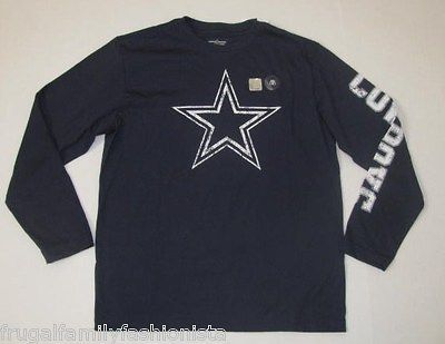 New NWT Old Navy Boys NFL Dallas Cowboys Long Sleeve Shirt