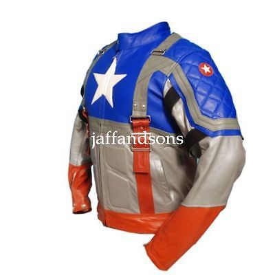 Captain America The First Avenger Chris Evans Genuine Leather Jacket