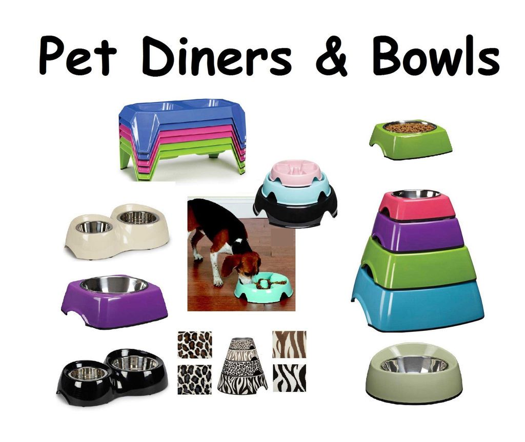 MELAMINE DOG DINERS   Dog Dishes & Dog Feeders   FREE Dog Dish