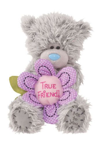 Douglas Cuddle Toys 6 Plush TATTY TEDDY True Friend Bear With Flower