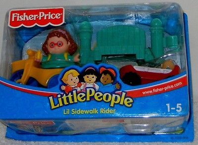 Fisher Price Little People Lil Sidewalk Rider Tricycle Wagon Park