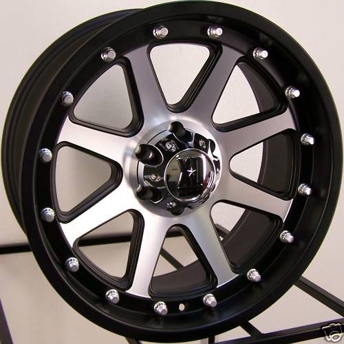 20 Black Machined KMC XD Addict Wheels Rims Lifted Dakota Durango RAM