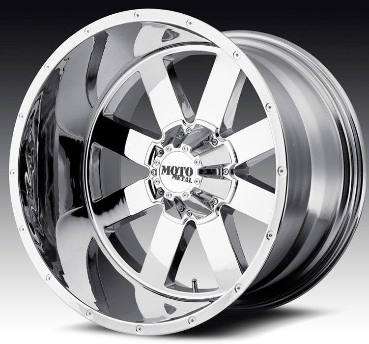 22 inch 22x14 Moto Metal Chrome Wheels Rims 6x5 5 6x139 7 K1500