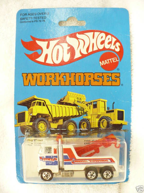 G2 Hot Wheels Workhorses Rig Wrecker 3916 1983