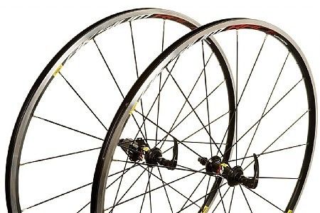 Mavic Aksium Race Wheelset Black Rims Skewers Vittoria Tires Included