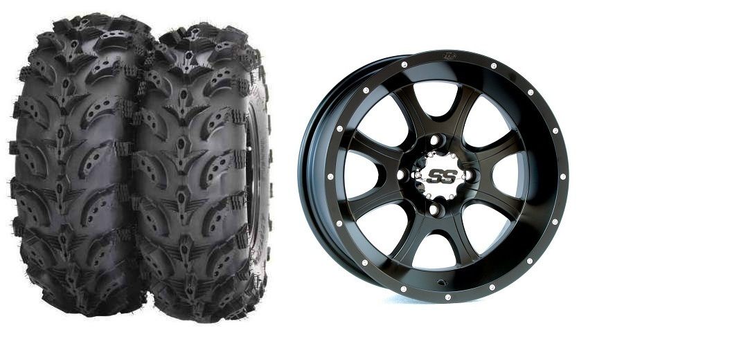 Honda Rancher 350 400 420 Without IRS ITP SS108 Wheels 25 Swamp Lite